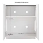 Loft Cat Litter Cabinet, White - Image 8