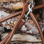 Hunter Rolled Soft Leather Dog Training Leash, Brown - Image 4