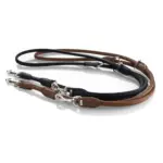 Hunter Rolled Soft Leather Dog Training Leash, Black - Image 3
