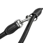 Hunter Rolled Soft Leather Dog Training Leash, Black - Image 8
