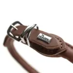 Hunter Rolled Soft Leather Dog Collar, Brown - Image 7
