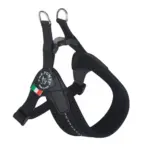 Tre Ponti Mesh Adjustable Girth Easy Fit Pet Harness, Black - Image 2