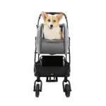 Ibiyaya NeoRider Multipurpose Detachable Pet Stroller, Silver Mist - Image 3