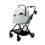 Ibiyaya Tinker Small Detachable Pet Stroller, Silver Grey