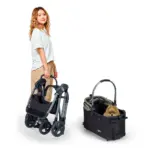 Ibiyaya Lyte 3-in-1 Detachable Pet Stroller, Pickle Green - Image 4