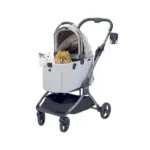 Ibiyaya Lyte 3-in-1 Detachable Pet Stroller, Dusty Apricot - Image 10