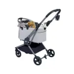 Ibiyaya Lyte 3-in-1 Detachable Pet Stroller, Dusty Apricot - Image 8