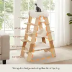 Pyramid Wooden Cat Tree - Image 5