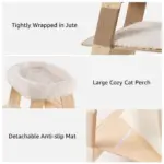 Pyramid Wooden Cat Tree - Image 6