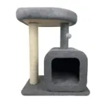 Cattitude Cat Scratching Tree With Top and Bottom Bed