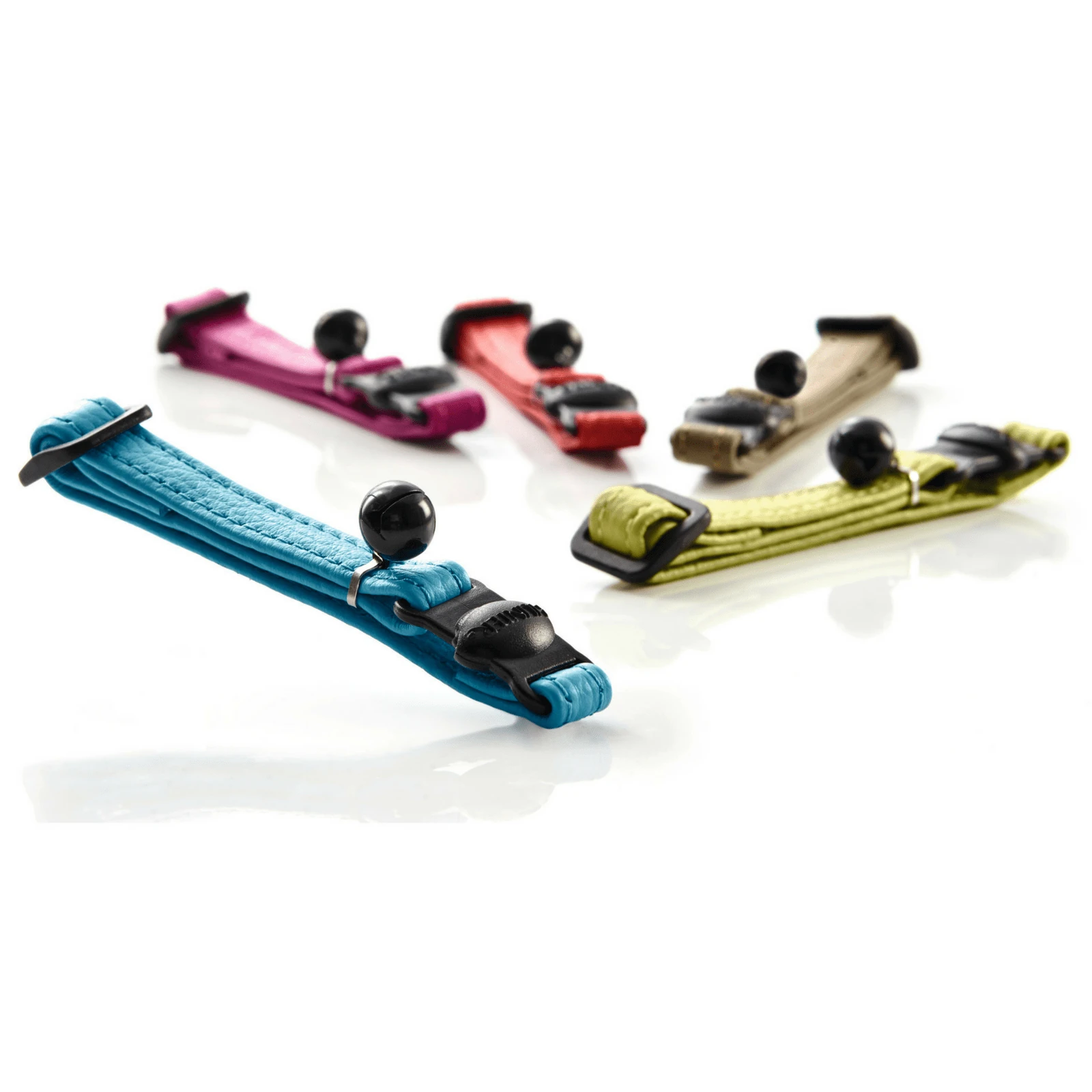 harness leather cat collar in use