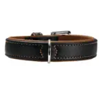 Hunter Canadian Elk Leather Dog Collar, Black - Image 6