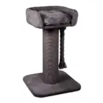 High Bed Scratching Post for Large Cats, Charcoal - Image 2