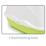 Moderna Flip Cat Enclosed Cat Litter Box, Blueberry - Image 7