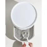 Mayitwill Cat Castle Semi Closed Litter Box, White - Image 6