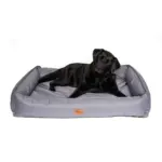 Ripstop Dog Lounger Bed, Steel Grey - Image 2